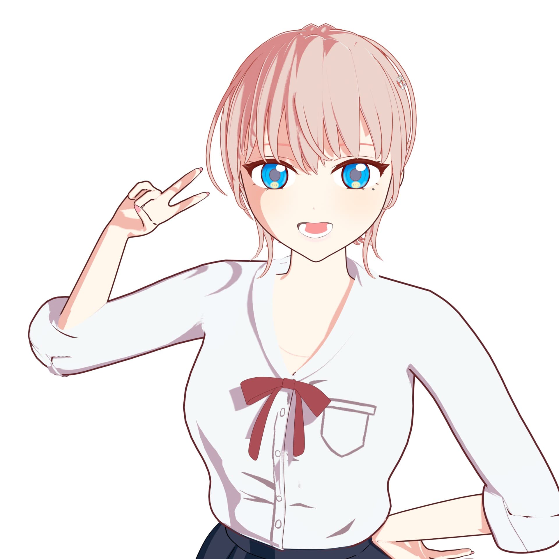 ピンク髪の先輩